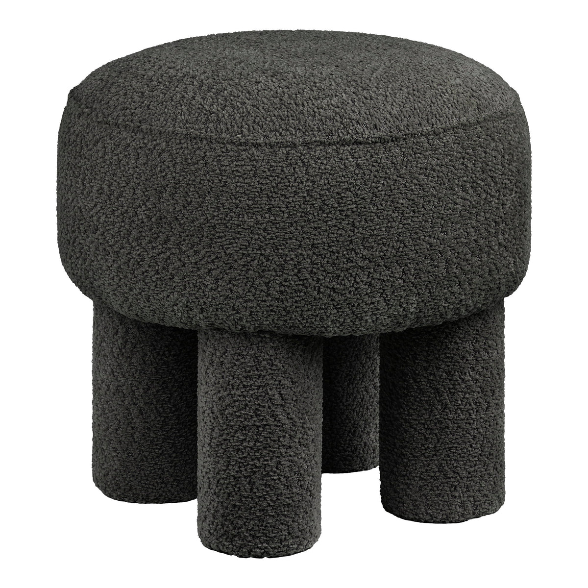 Canberra Pouf — Charcoal