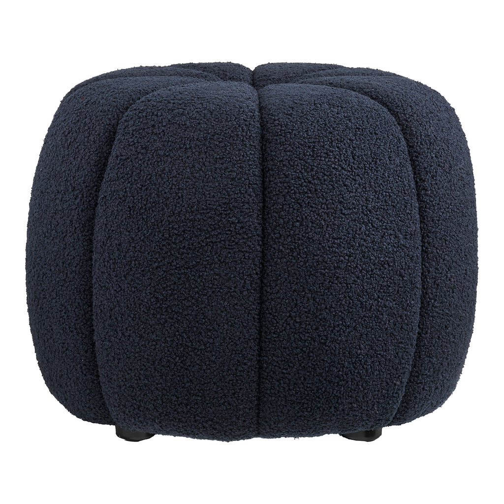 Paisley Pouf — Navy