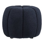 Paisley Pouf — Navy