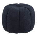 Paisley Pouf — Navy