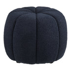Paisley Pouf — Navy