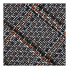 Falkirk Pouf — Black / White / Brown