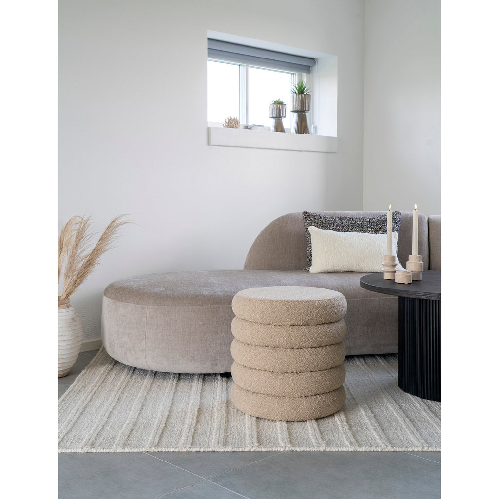 Brooklyn Pouf — Beige