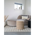 Brooklyn Pouf — Beige
