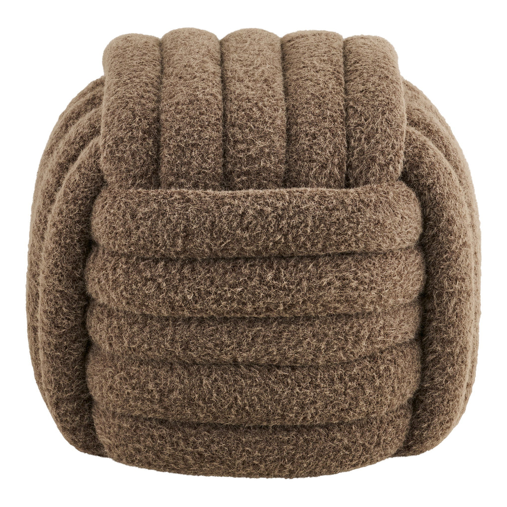 Napier Pouf — Brown