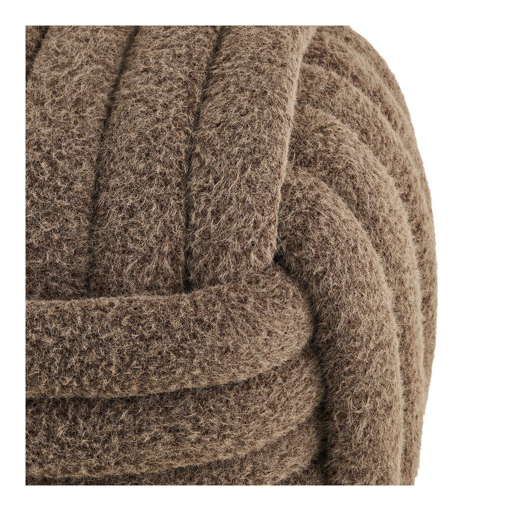 Napier Pouf — Brown