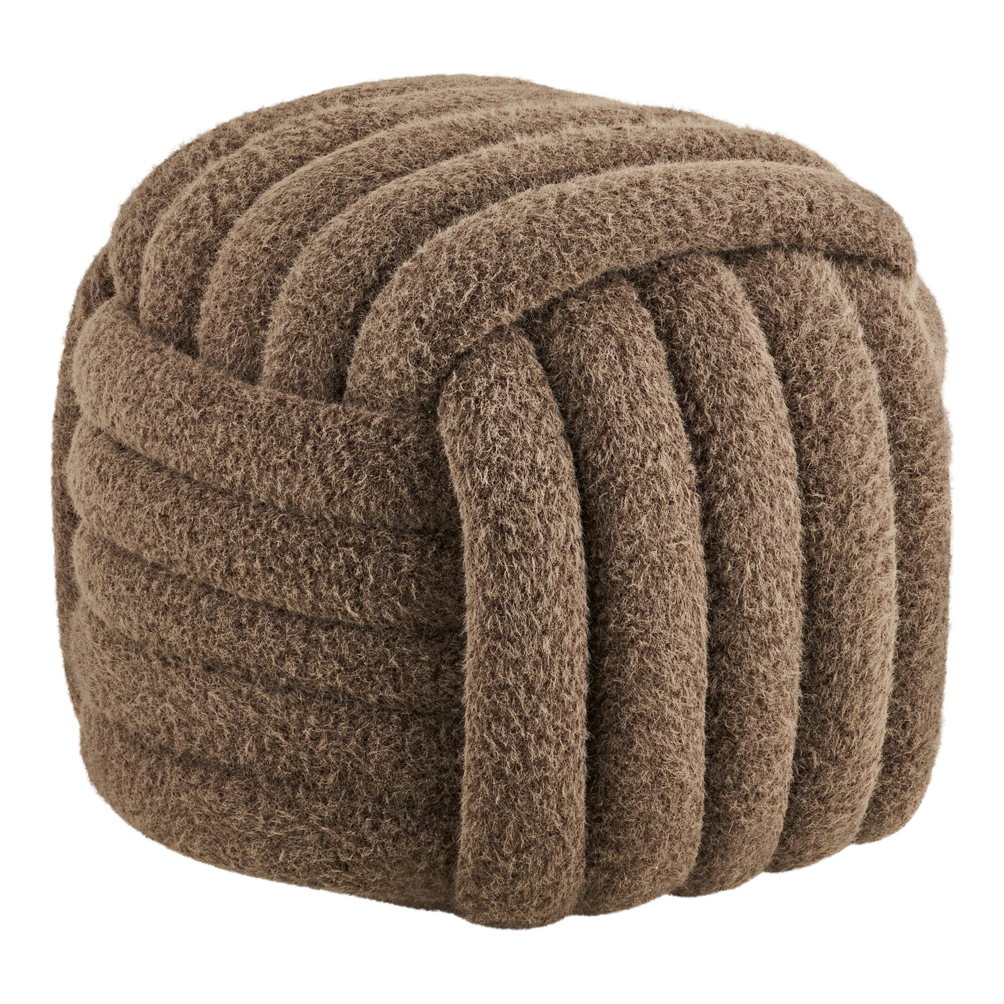 Napier Pouf — Brown