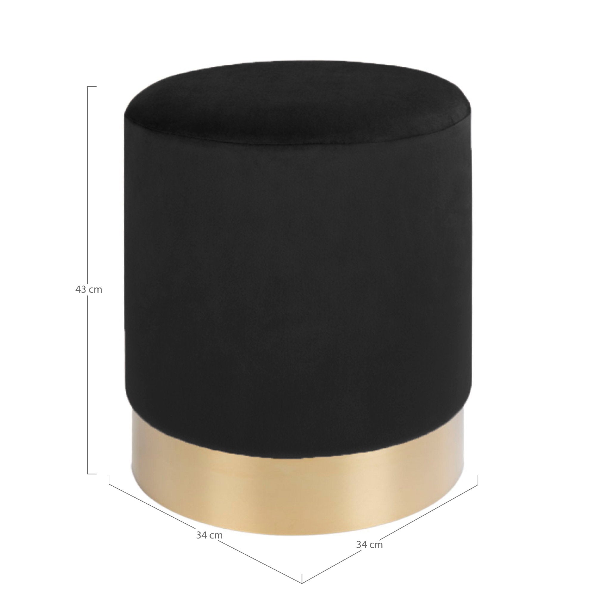 Gamby Pouf — Black