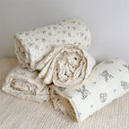 Ins Style Floral Pure Cotton Summer Quilt Class A Double Layer Yarn