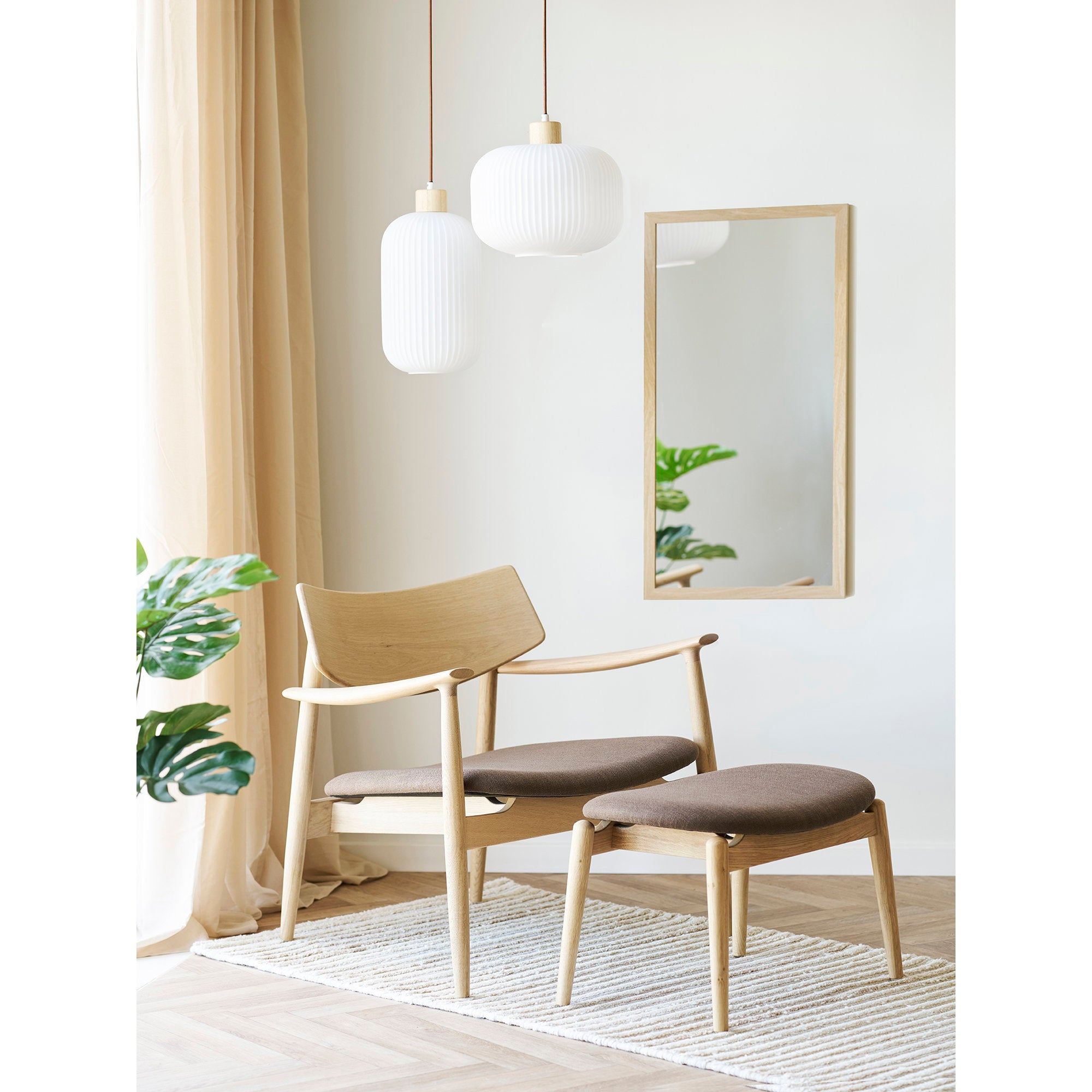 Olvera Footrest — Natural / Brown