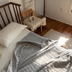 Japanese Summer Quilt, Indian Cotton Summer Cool Quilt, Air Conditioner Quilt, Summer Blanket, Pure Cotton Striped Quilt