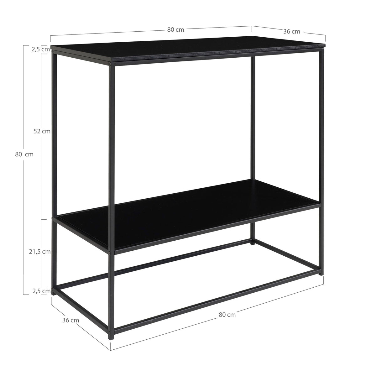 Vita Console Table — Black