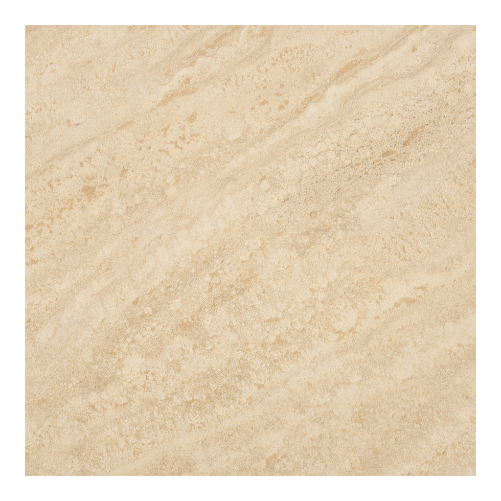 Delphi Console Table — Travertine / Dark brown