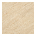 Delphi Console Table — Travertine / Dark brown
