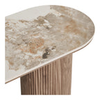 Athens Console Table — White / Brown