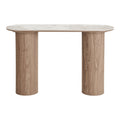 Athens Console Table — White / Brown