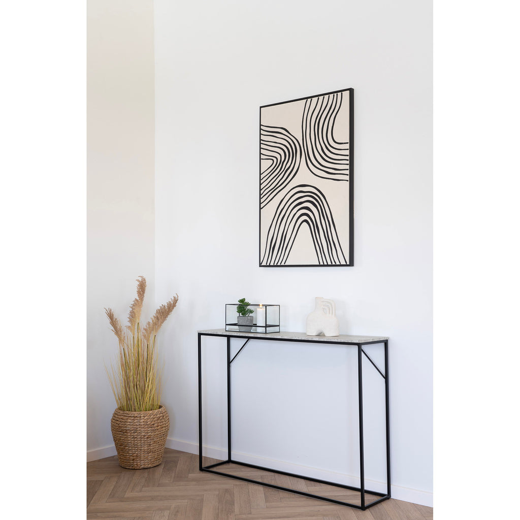Vita Console Table — Black / Natural