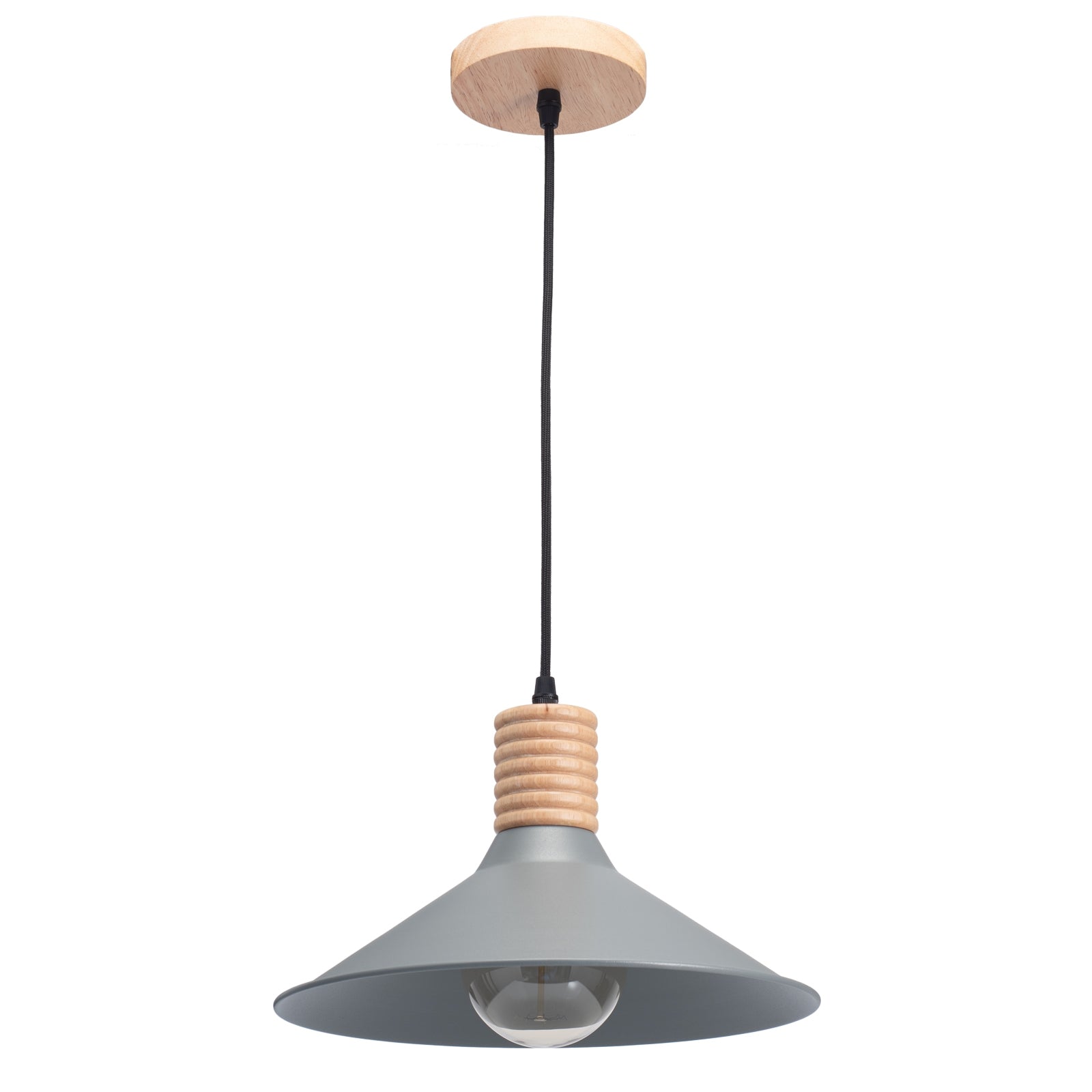 Plate Wood Grey