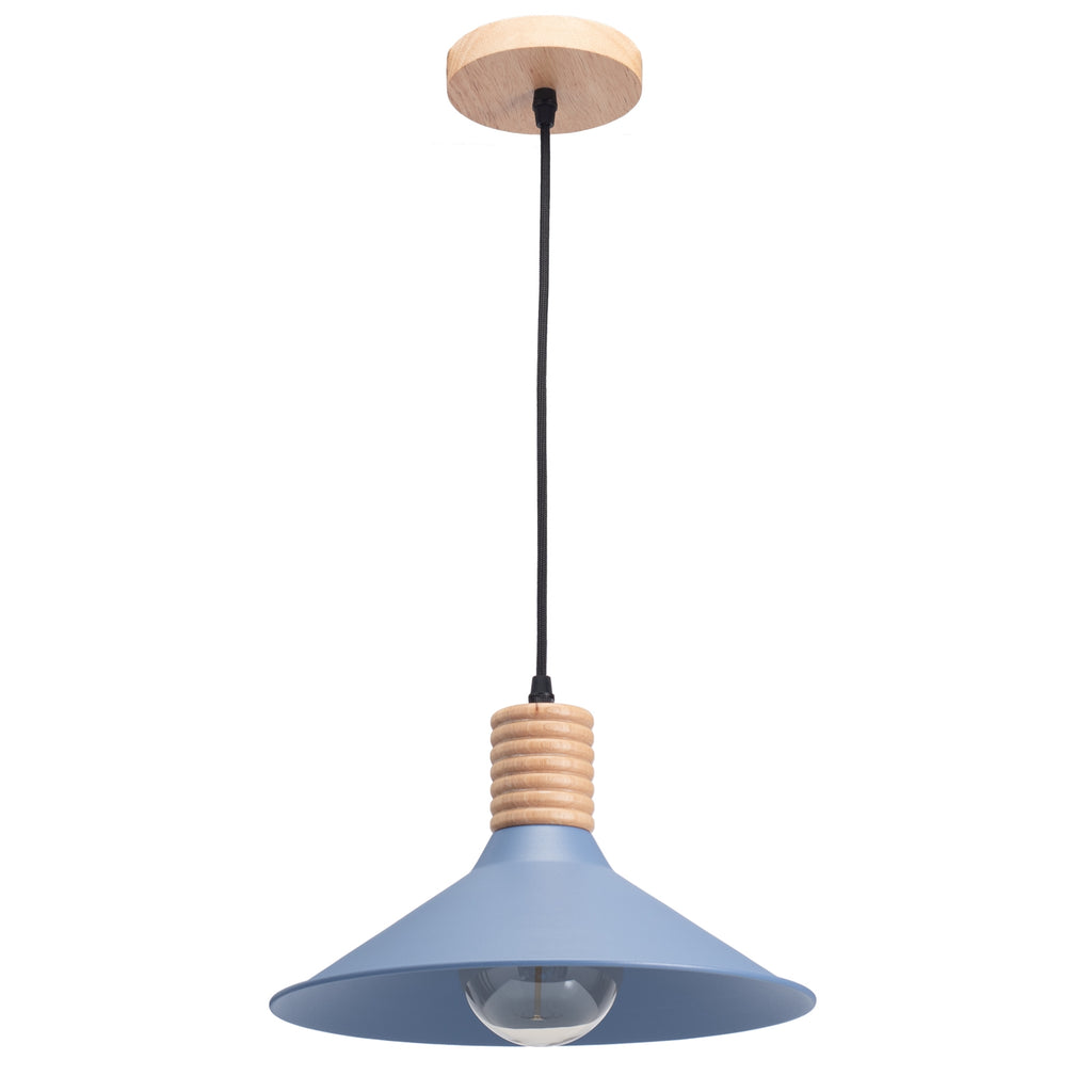 Plate Wood Blue