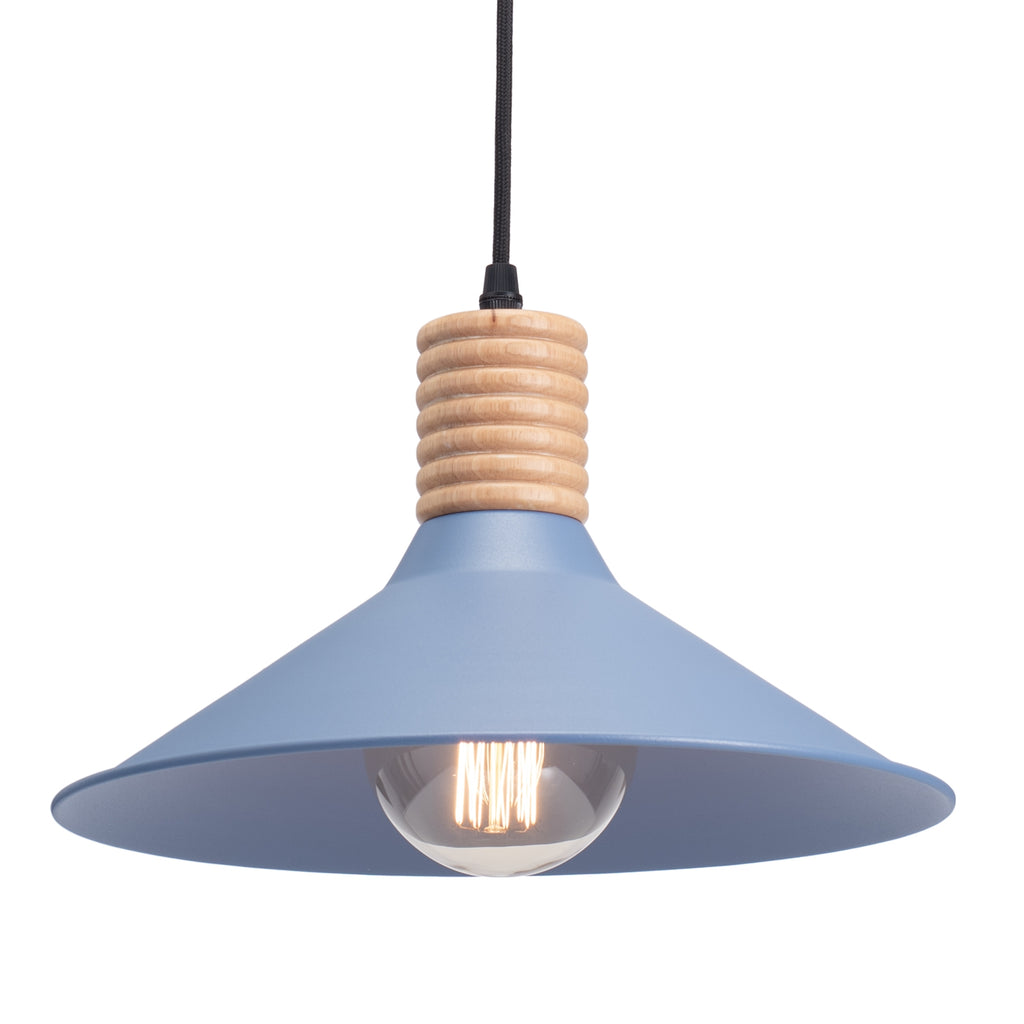 Plate Wood Blue 2