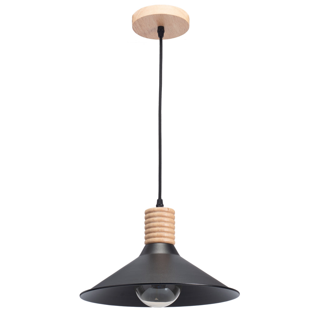 Plate Wood Black