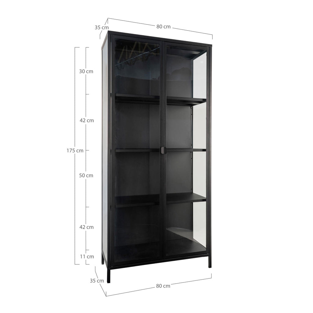 Brisbane Display Cabinet — Black