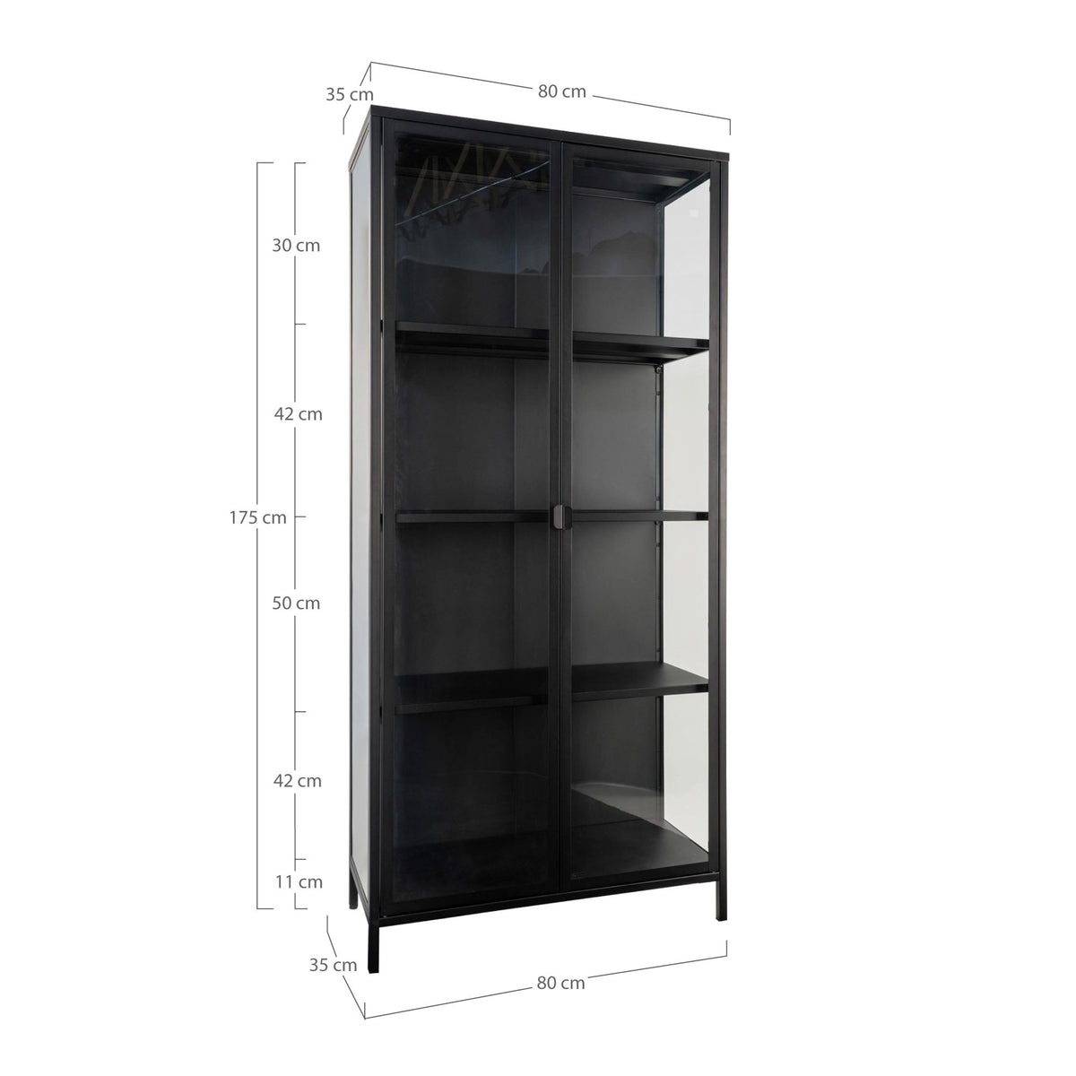 Brisbane Display Cabinet — Black