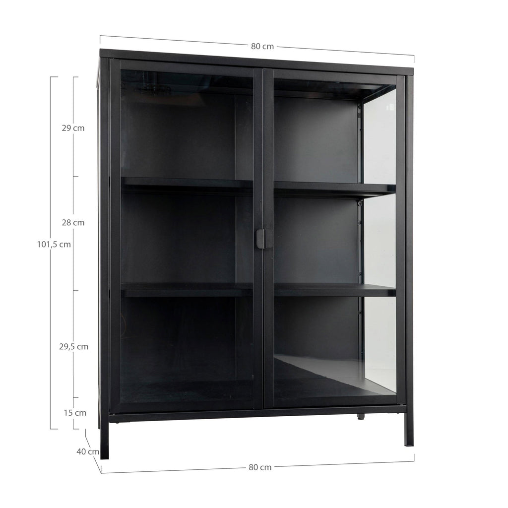 Brisbane Display Cabinet — Black
