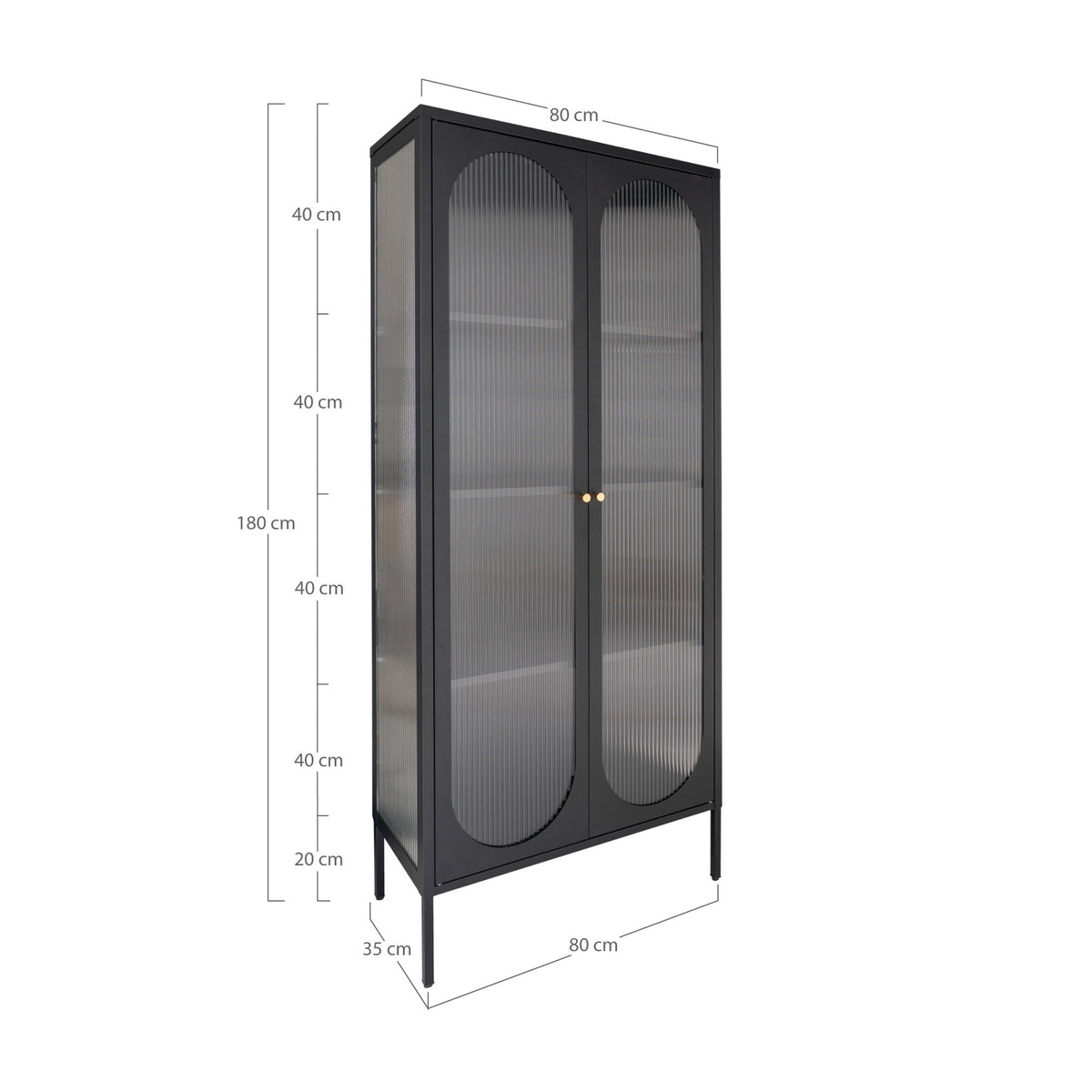 Adelaide Display Cabinet — Black