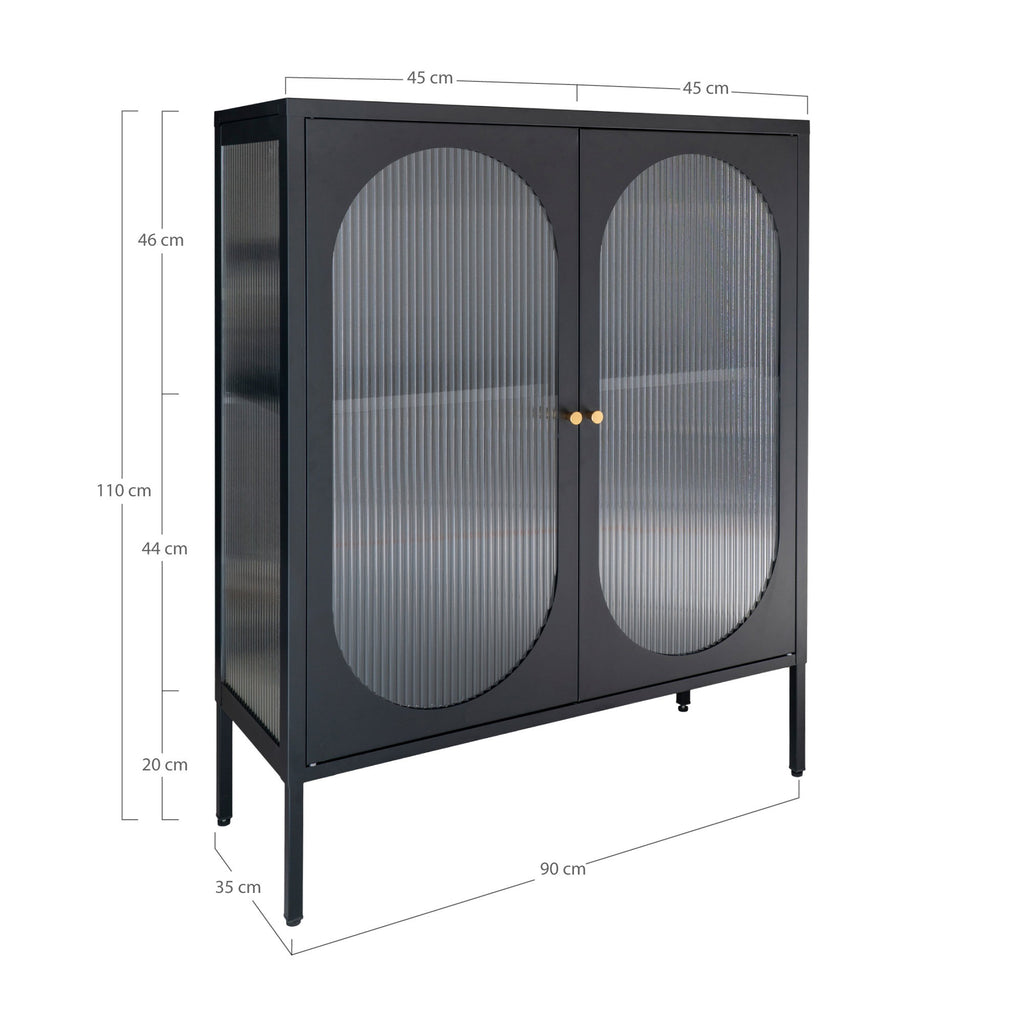 Adelaide Display Cabinet — Black