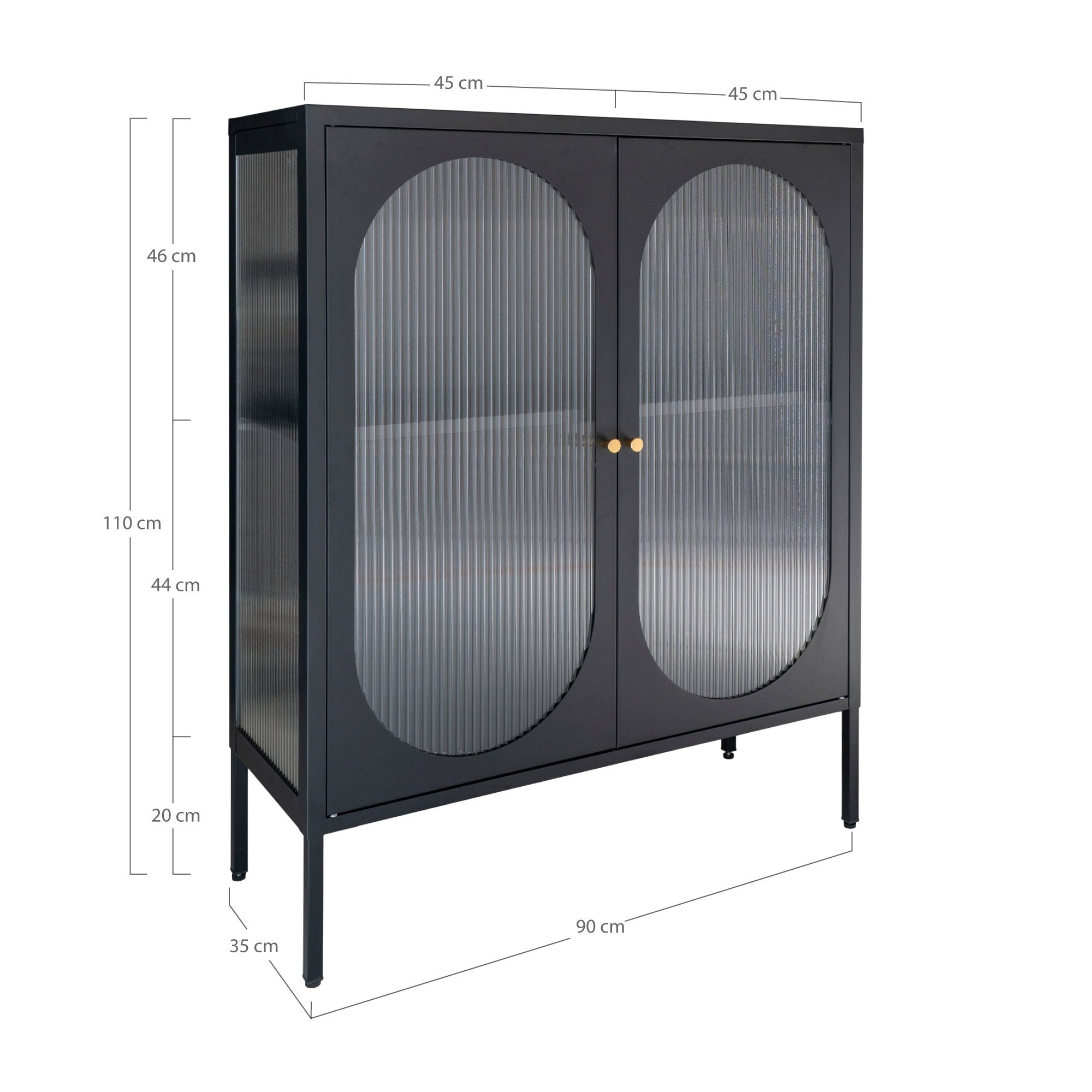Adelaide Display Cabinet — Black