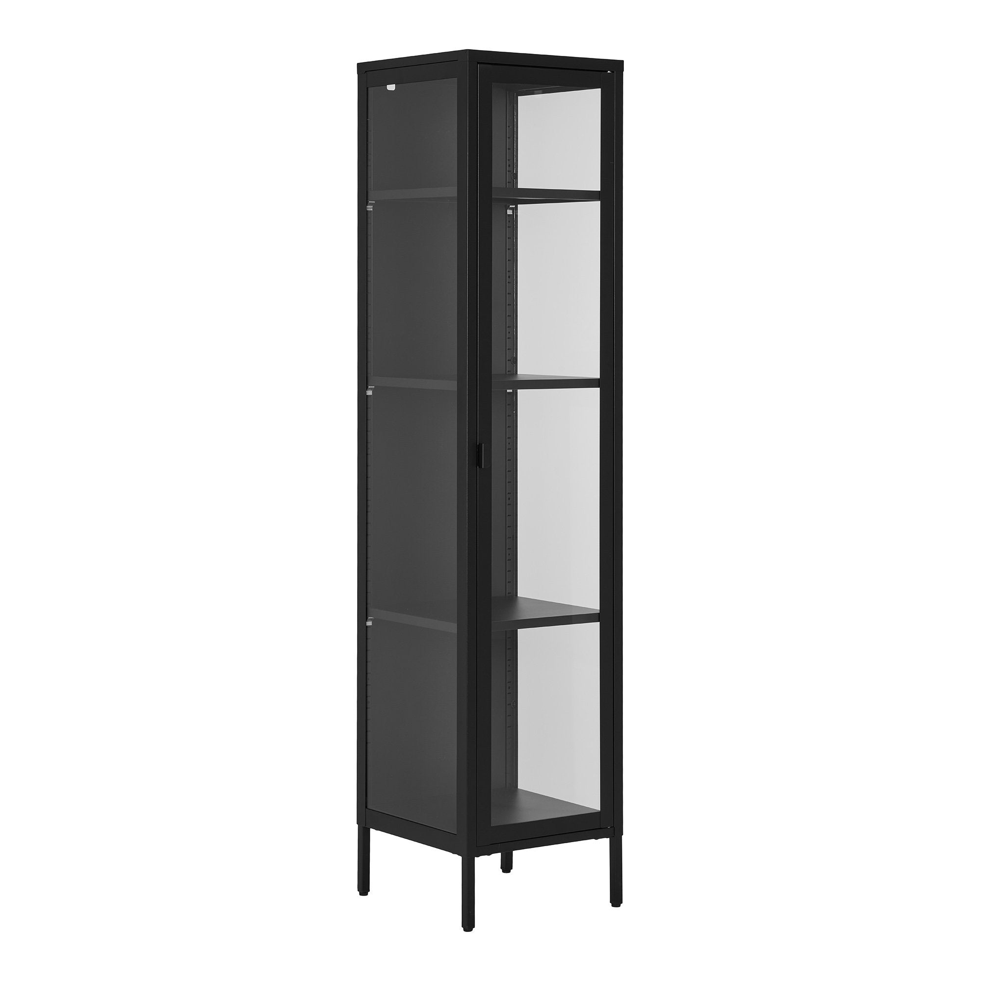 Brisbane Slim Display Cabinet — Black