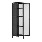 Brisbane Slim Display Cabinet — Black