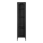 Brisbane Slim Display Cabinet — Black