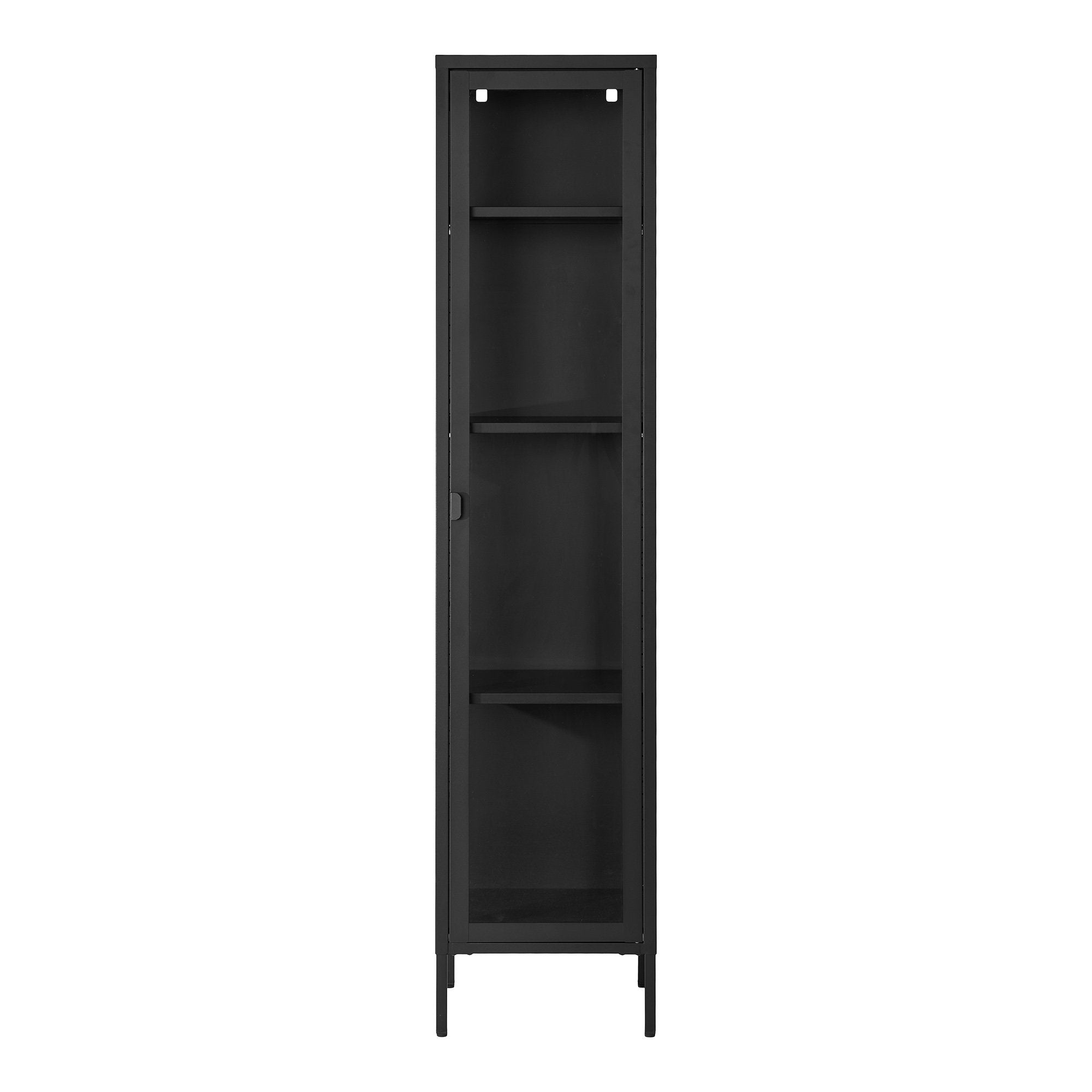 Brisbane Slim Display Cabinet — Black
