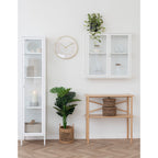 Brisbane Slim Display Cabinet — White