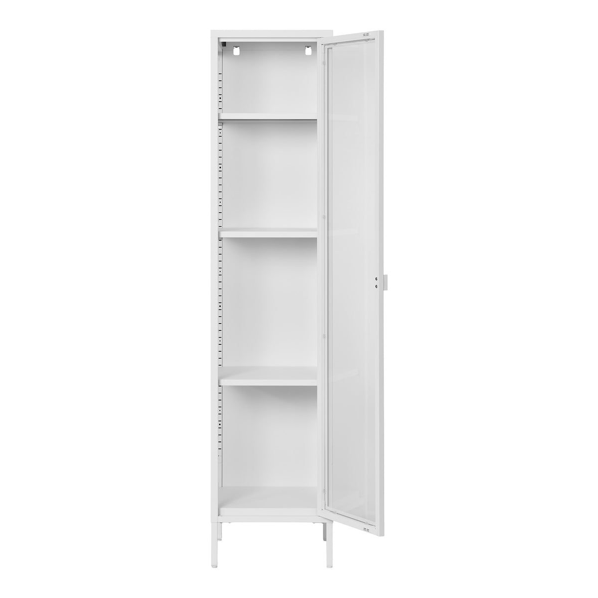 Brisbane Slim Display Cabinet — White