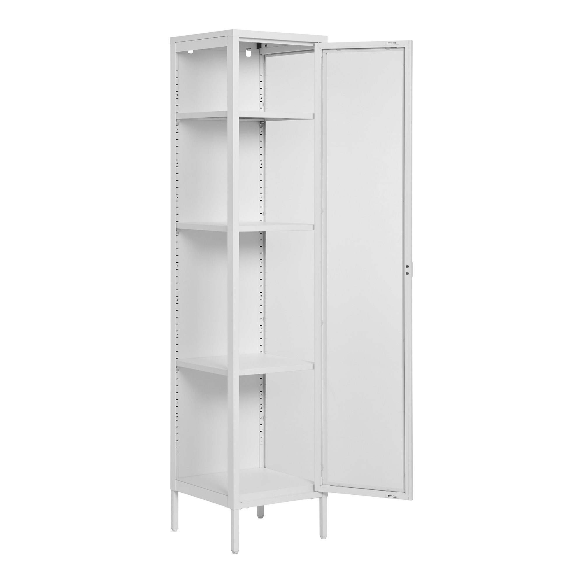 Brisbane Slim Display Cabinet — White