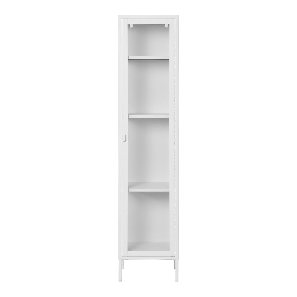 Brisbane Slim Display Cabinet — White
