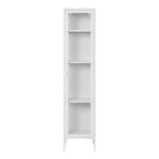 Brisbane Slim Display Cabinet — White