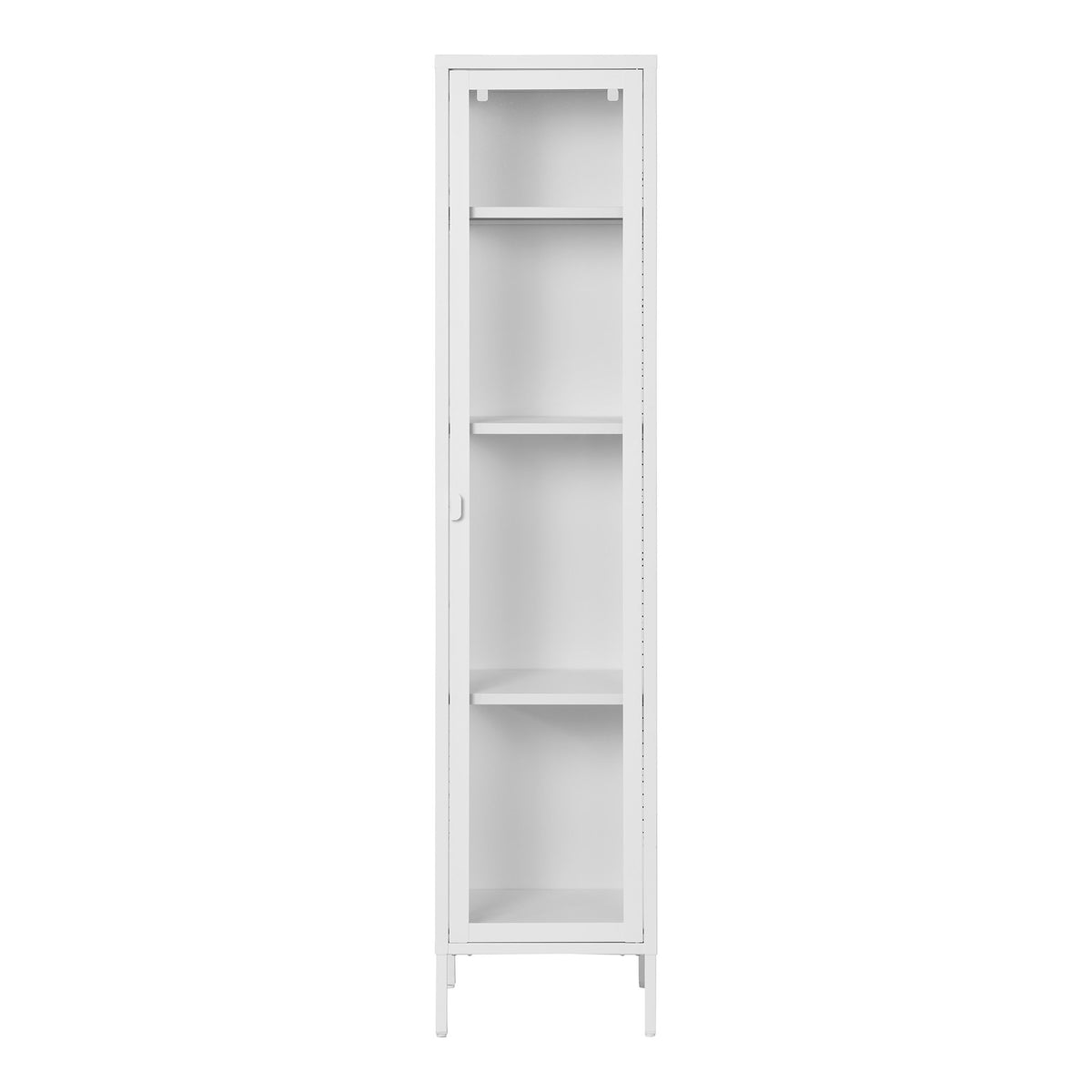 Brisbane Slim Display Cabinet — White