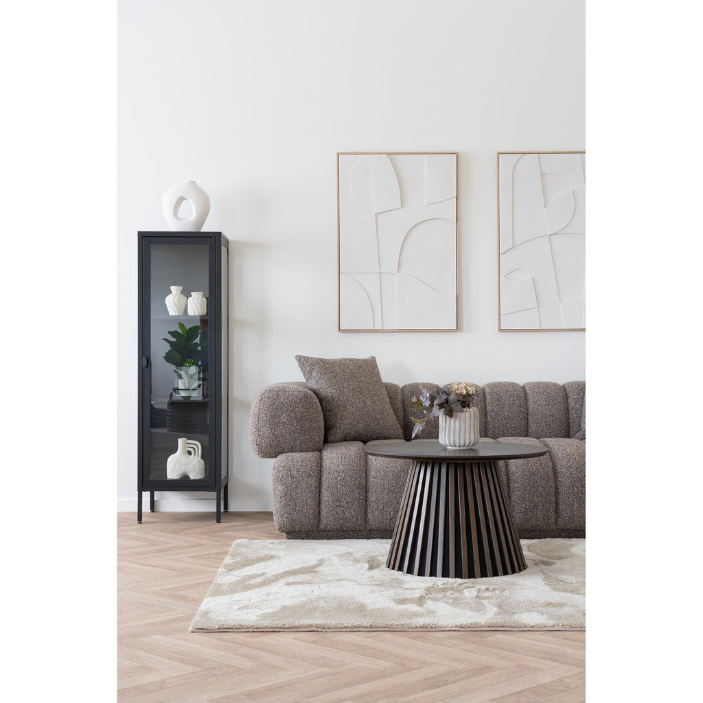 Brisbane Slim Display Cabinet — Black