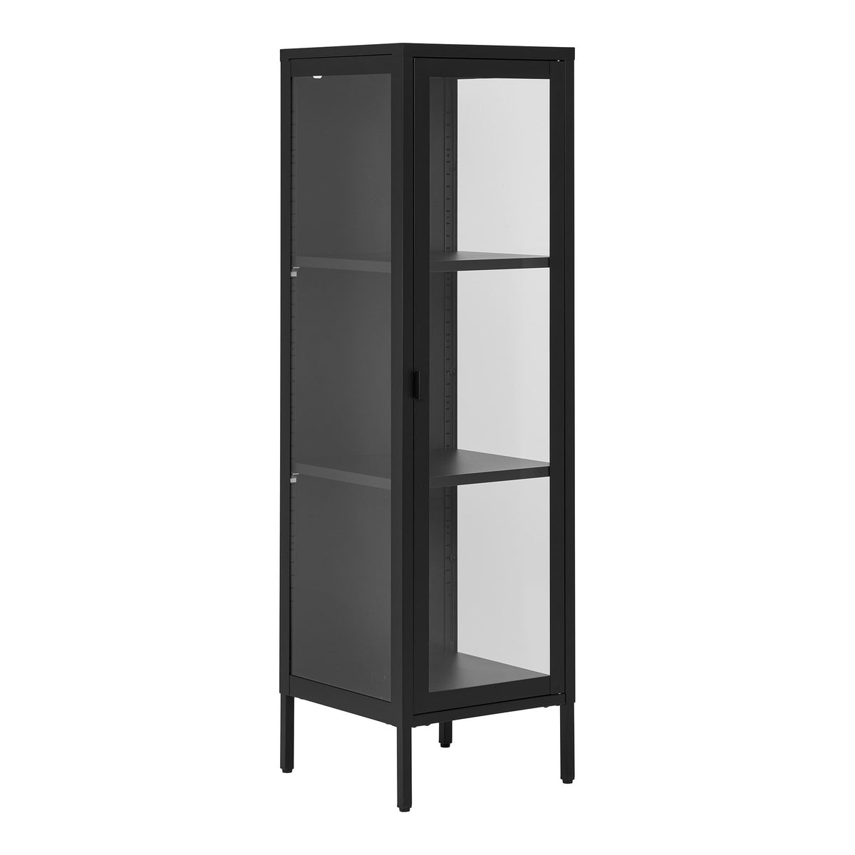 Brisbane Slim Display Cabinet — Black