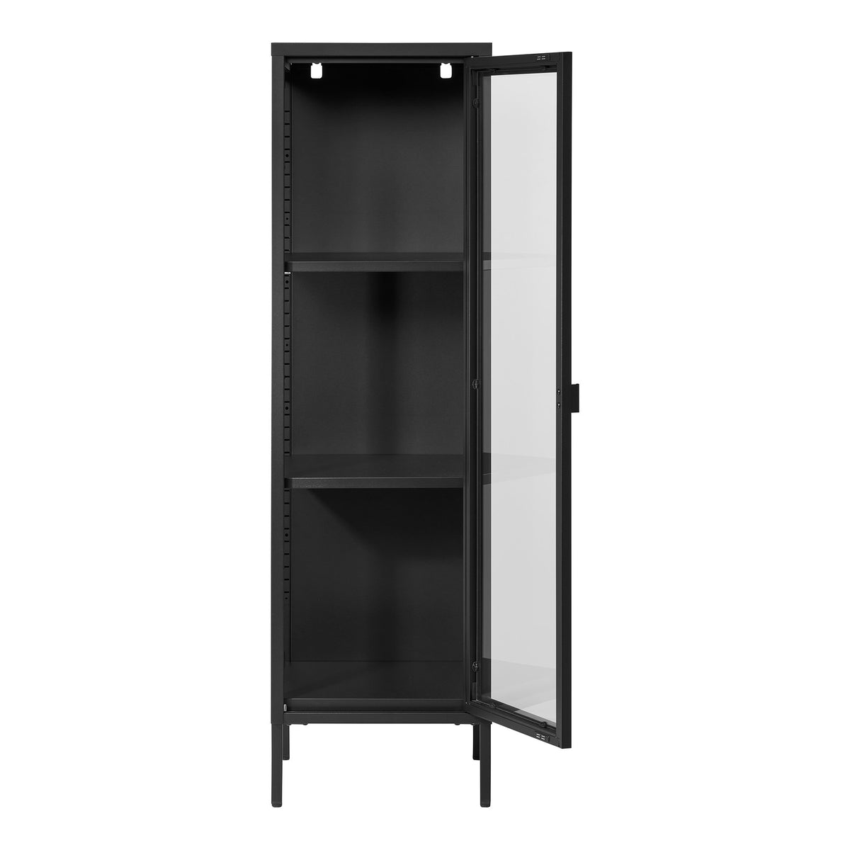 Brisbane Slim Display Cabinet — Black