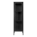 Brisbane Slim Display Cabinet — Black