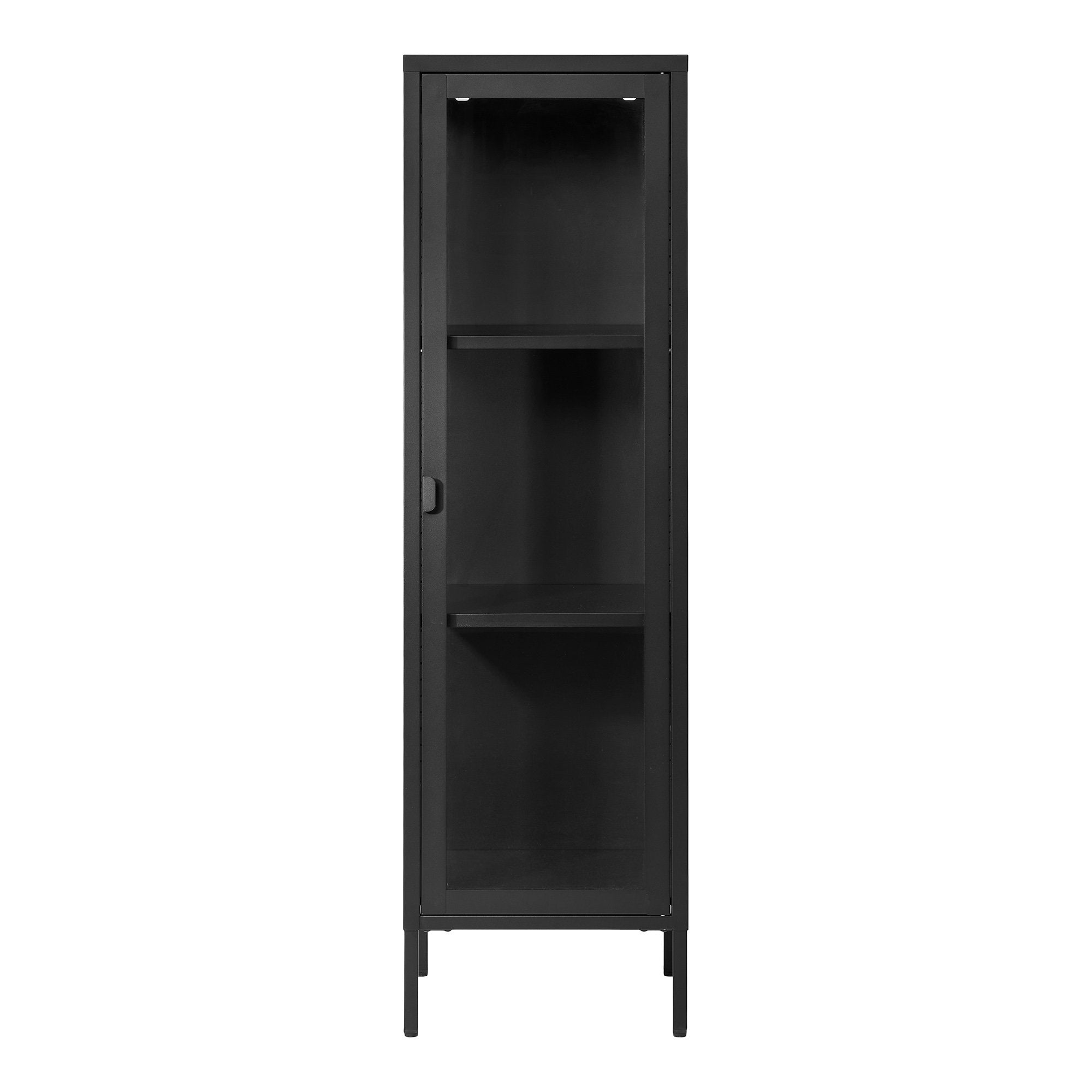 Brisbane Slim Display Cabinet — Black