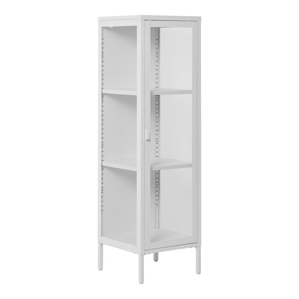 Brisbane Slim Display Cabinet — White