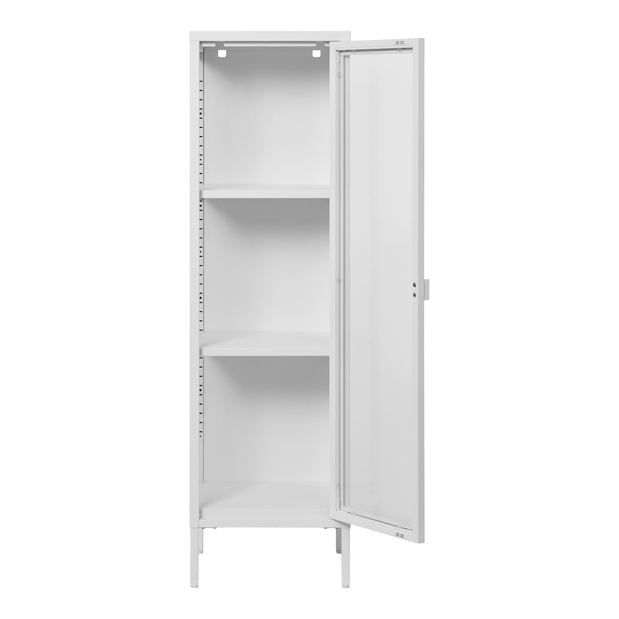 Brisbane Slim Display Cabinet — White