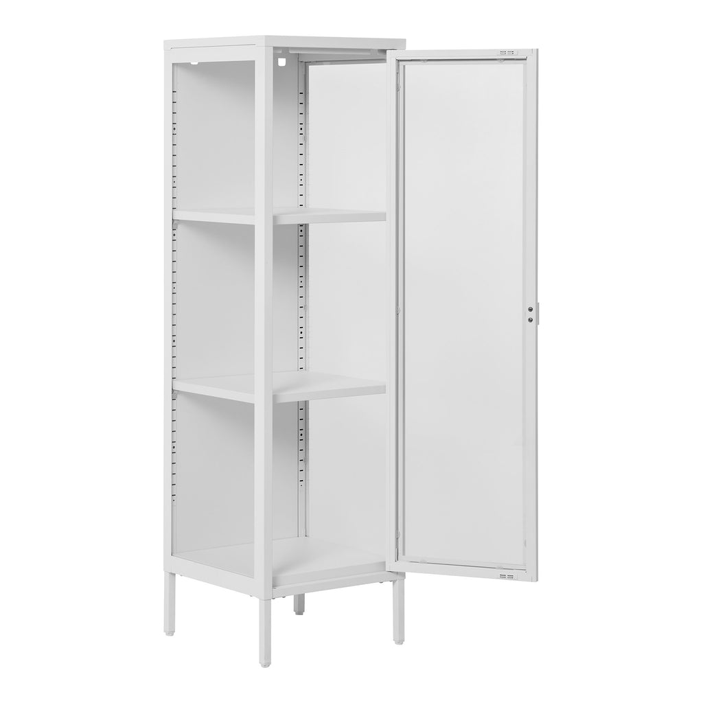 Brisbane Slim Display Cabinet — White