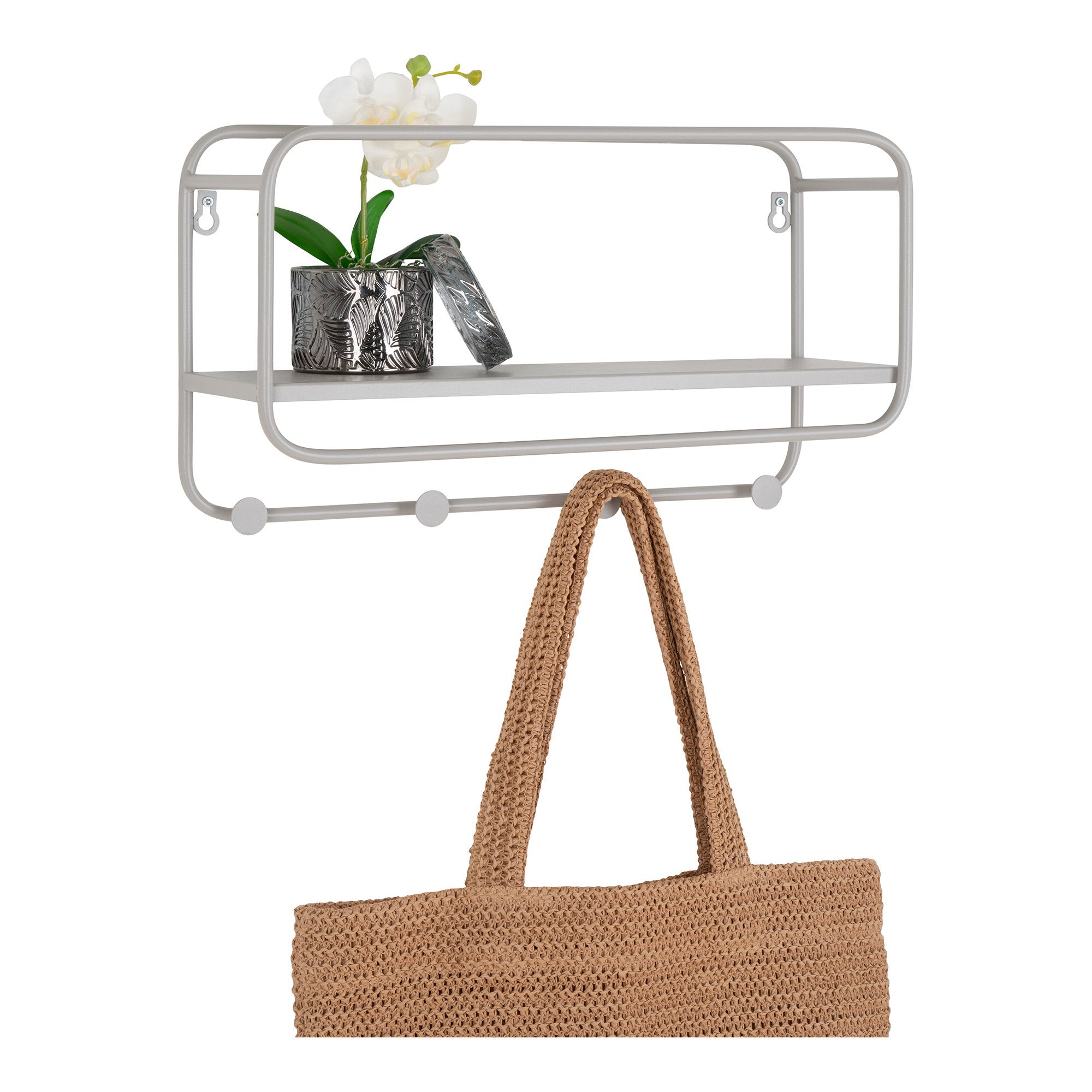 Feira Hat Shelf — Grey